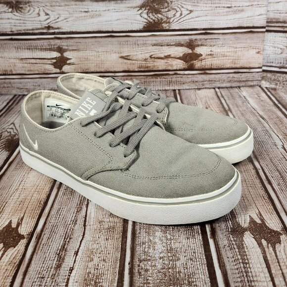NIKE Braata SB Men\'s 6 Gray Canvas Low Top Skate Sneakers Shoes 458697-004 main image 6
